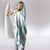 Polynesia Tribal Hooded Blanket Teal Plumeria Tentacles