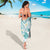 Polynesia Tribal Sarong Teal Plumeria Tentacles