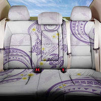 Polynesia Tribal Back Car Seat Cover Lilac Plumeria Tentacles
