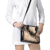 Bula Fiji Plumeria Tagimoucia Salusalu Beige Shoulder Handbag Kaiviti Masi - Polynesian Pride