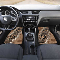 Bula Fiji Plumeria Tagimoucia Salusalu Mocha Car Mats Kaiviti Masi - Polynesian Pride