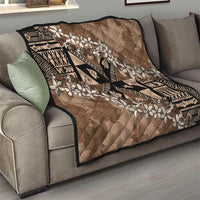 Bula Fiji Plumeria Tagimoucia Salusalu Mocha Quilt Kaiviti Masi - Polynesian Pride