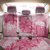 Bula Fiji Plumeria Tagimoucia Salusalu Pink Back Car Seat Cover Kaiviti Masi - Polynesian Pride
