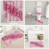 Bula Fiji Plumeria Tagimoucia Salusalu Pink Bathroom Set Kaiviti Masi - Polynesian Pride