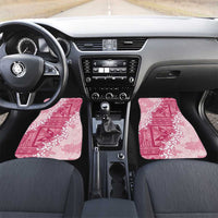 Bula Fiji Plumeria Tagimoucia Salusalu Pink Car Mats Kaiviti Masi - Polynesian Pride