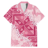 Bula Fiji Plumeria Tagimoucia Salusalu Pink Family Matching Mermaid Dress and Hawaiian Shirt Kaiviti Masi - Polynesian Pride