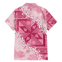 Bula Fiji Plumeria Tagimoucia Salusalu Pink Family Matching Mermaid Dress and Hawaiian Shirt Kaiviti Masi - Polynesian Pride