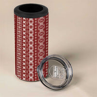 Women's Day Samoa Malu Tattoo Inspired Mix Teuila 4 in 1 Can Cooler Tumbler Scarlet