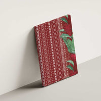 Women's Day Samoa Malu Tattoo Inspired Mix Teuila Canvas Wall Art Scarlet