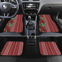Women's Day Samoa Malu Tattoo Inspired Mix Teuila Car Mats Scarlet