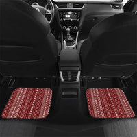 Women's Day Samoa Malu Tattoo Inspired Mix Teuila Car Mats Scarlet