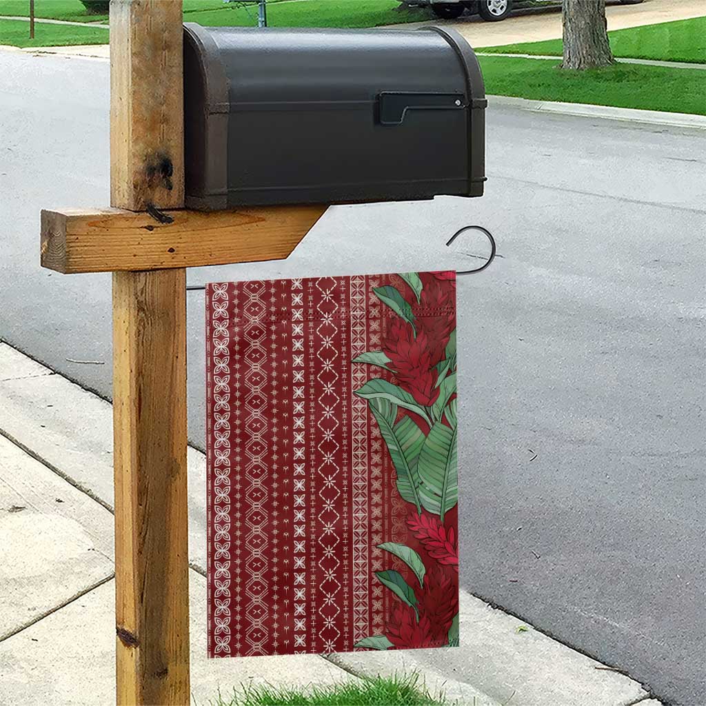 Women's Day Samoa Malu Tattoo Inspired Mix Teuila Garden Flag Scarlet