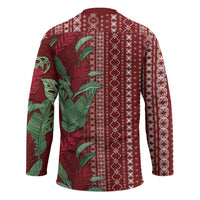 Women's Day Samoa Malu Tattoo Inspired Mix Teuila Hockey Jersey Scarlet