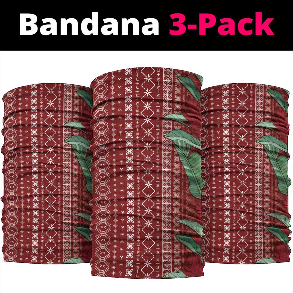 Women's Day Samoa Malu Tattoo Inspired Mix Teuila Neck Gaiter Scarlet