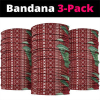 Women's Day Samoa Malu Tattoo Inspired Mix Teuila Neck Gaiter Scarlet