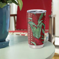 Women's Day Samoa Malu Tattoo Inspired Mix Teuila Tumbler Cup Scarlet LT7 - Polynesian Pride