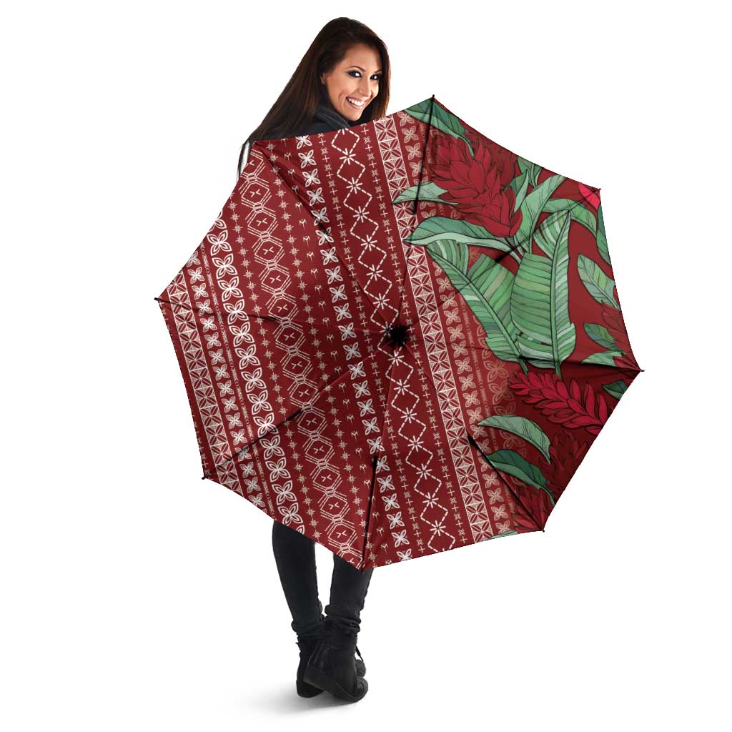 Women's Day Samoa Malu Tattoo Inspired Mix Teuila Umbrella Scarlet