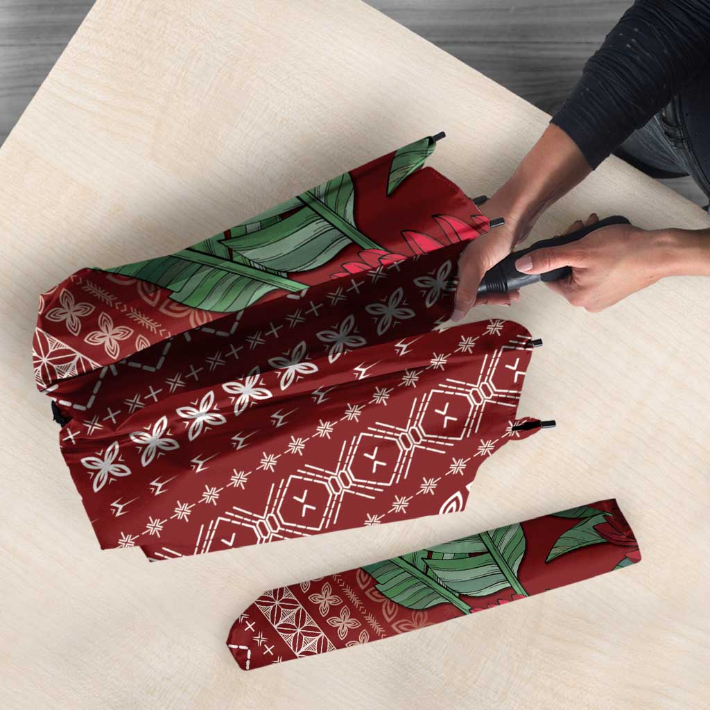 Women's Day Samoa Malu Tattoo Inspired Mix Teuila Umbrella Scarlet