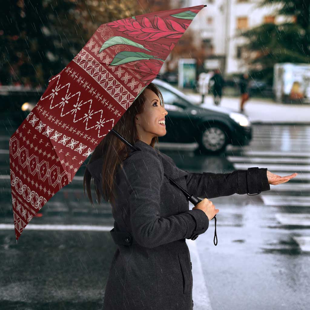 Women's Day Samoa Malu Tattoo Inspired Mix Teuila Umbrella Scarlet