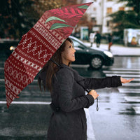 Women's Day Samoa Malu Tattoo Inspired Mix Teuila Umbrella Scarlet