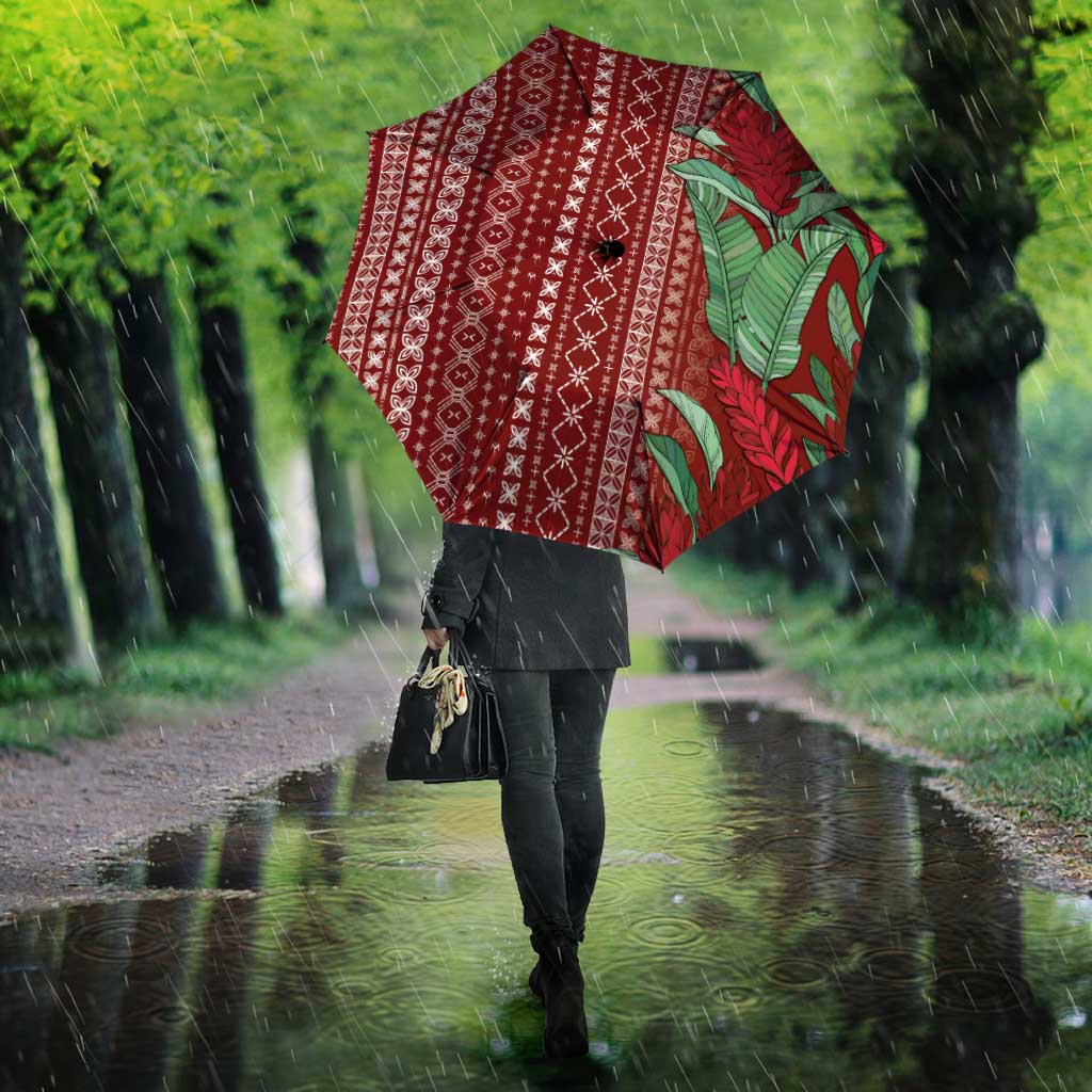 Women's Day Samoa Malu Tattoo Inspired Mix Teuila Umbrella Scarlet