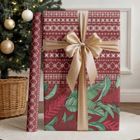 Women's Day Samoa Malu Tattoo Inspired Mix Teuila Wrapping Paper Scarlet