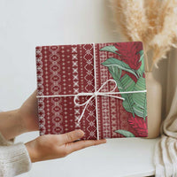 Women's Day Samoa Malu Tattoo Inspired Mix Teuila Wrapping Paper Scarlet