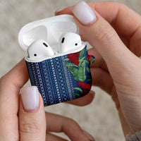 Women's Day Samoa Malu Tattoo Inspired Mix Teuila AirPods Case Royal Blue LT7 - Polynesian Pride