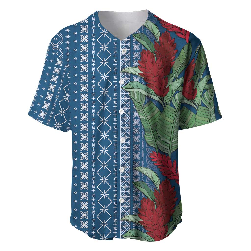 Women's Day Samoa Malu Tattoo Inspired Mix Teuila Baseball Jersey Royal Blue LT7 Royal Blue - Polynesian Pride