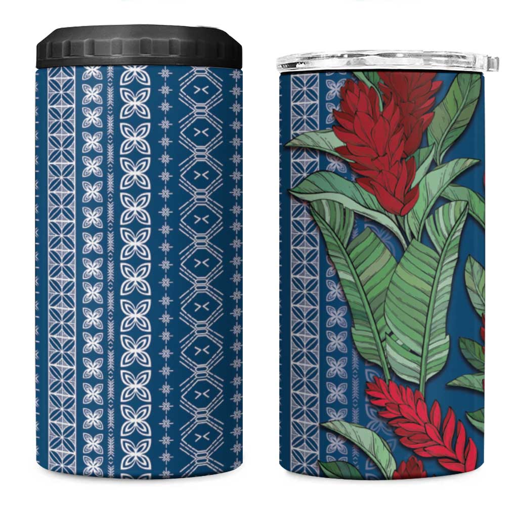 Women's Day Samoa Malu Tattoo Inspired Mix Teuila 4 in 1 Can Cooler Tumbler Royal Blue LT7 One Size: 16 oz Royal Blue - Polynesian Pride