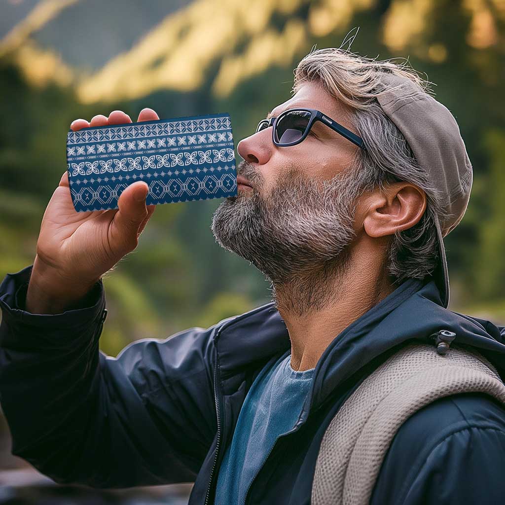 Women's Day Samoa Malu Tattoo Inspired Mix Teuila 4 in 1 Can Cooler Tumbler Royal Blue