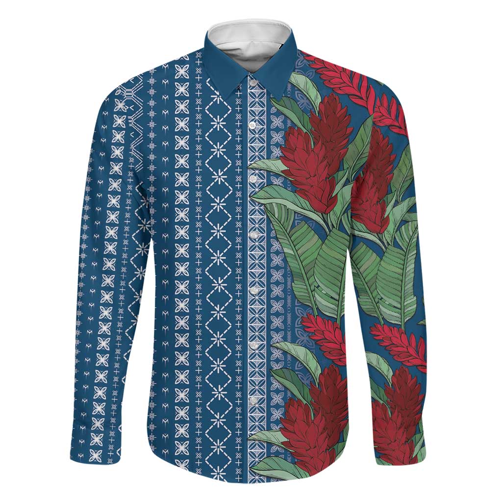 Women's Day Samoa Malu Tattoo Inspired Mix Teuila Family Matching Off Shoulder Short Dress and Hawaiian Shirt Royal Blue