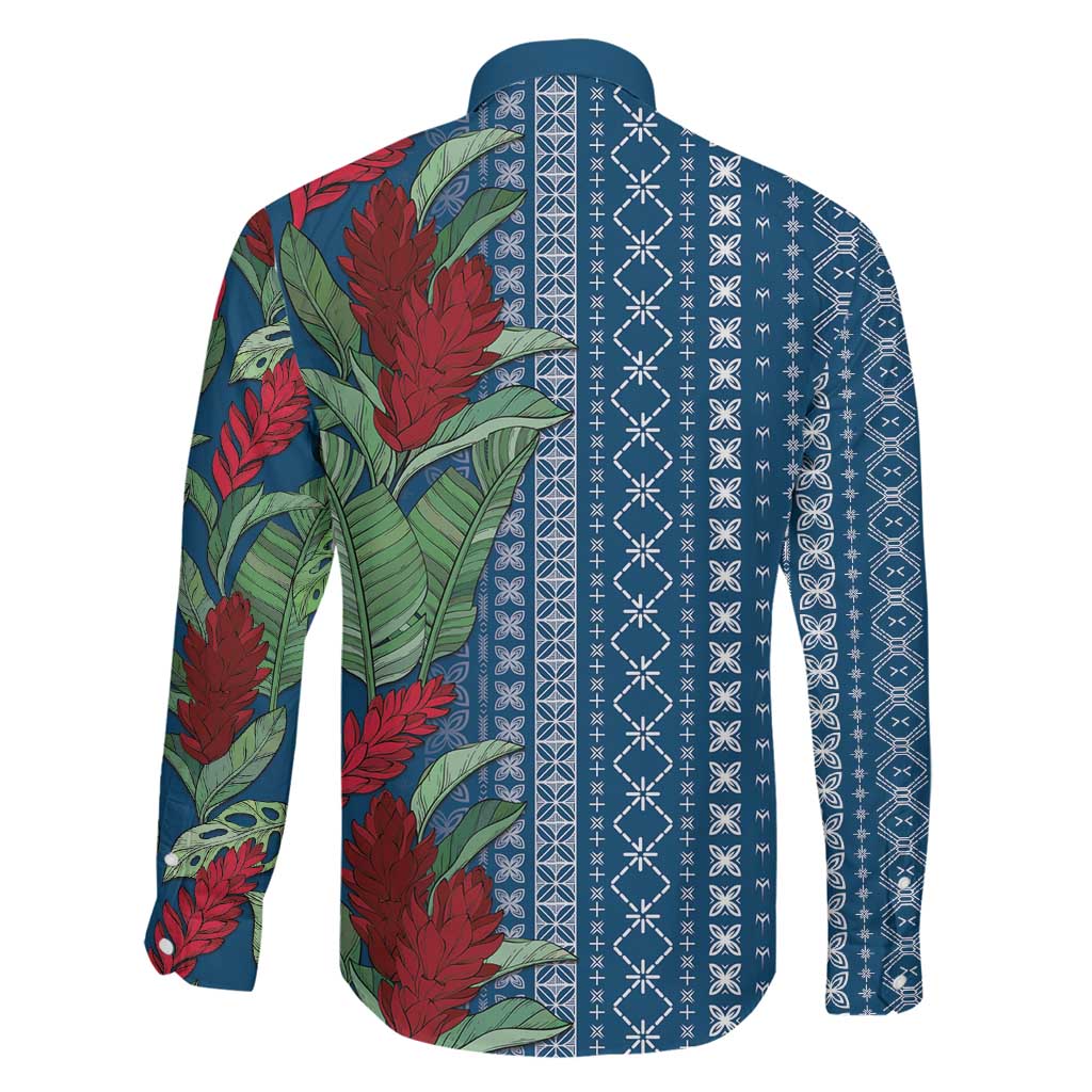 Women's Day Samoa Malu Tattoo Inspired Mix Teuila Family Matching Off Shoulder Short Dress and Hawaiian Shirt Royal Blue