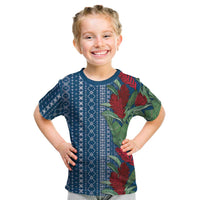 Women's Day Samoa Malu Tattoo Inspired Mix Teuila Kid T Shirt Royal Blue LT7 Royal Blue - Polynesian Pride