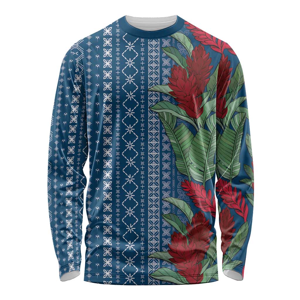 Women's Day Samoa Malu Tattoo Inspired Mix Teuila Long Sleeve Shirt Royal Blue LT7 Unisex Royal Blue - Polynesian Pride