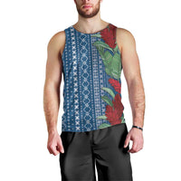 Women's Day Samoa Malu Tattoo Inspired Mix Teuila Men Tank Top Royal Blue
