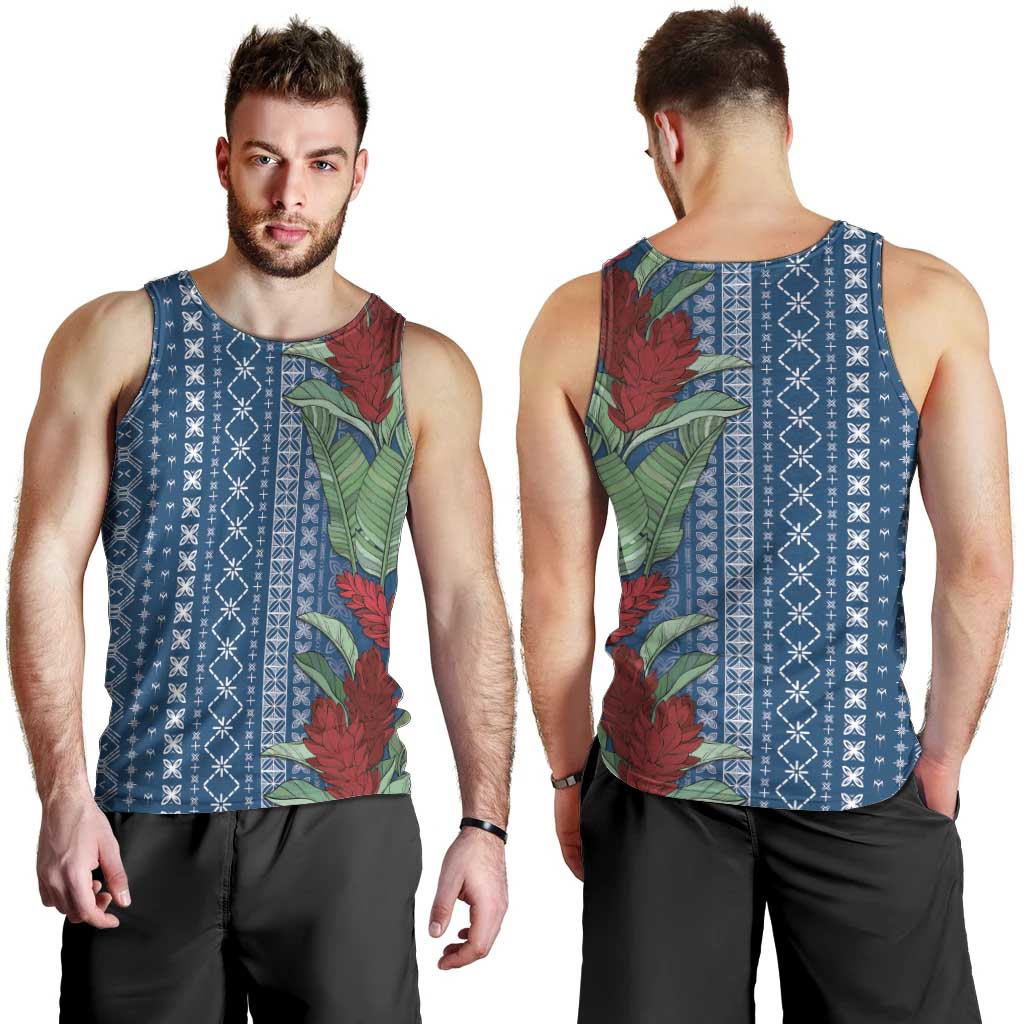 Women's Day Samoa Malu Tattoo Inspired Mix Teuila Men Tank Top Royal Blue
