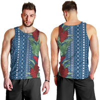 Women's Day Samoa Malu Tattoo Inspired Mix Teuila Men Tank Top Royal Blue