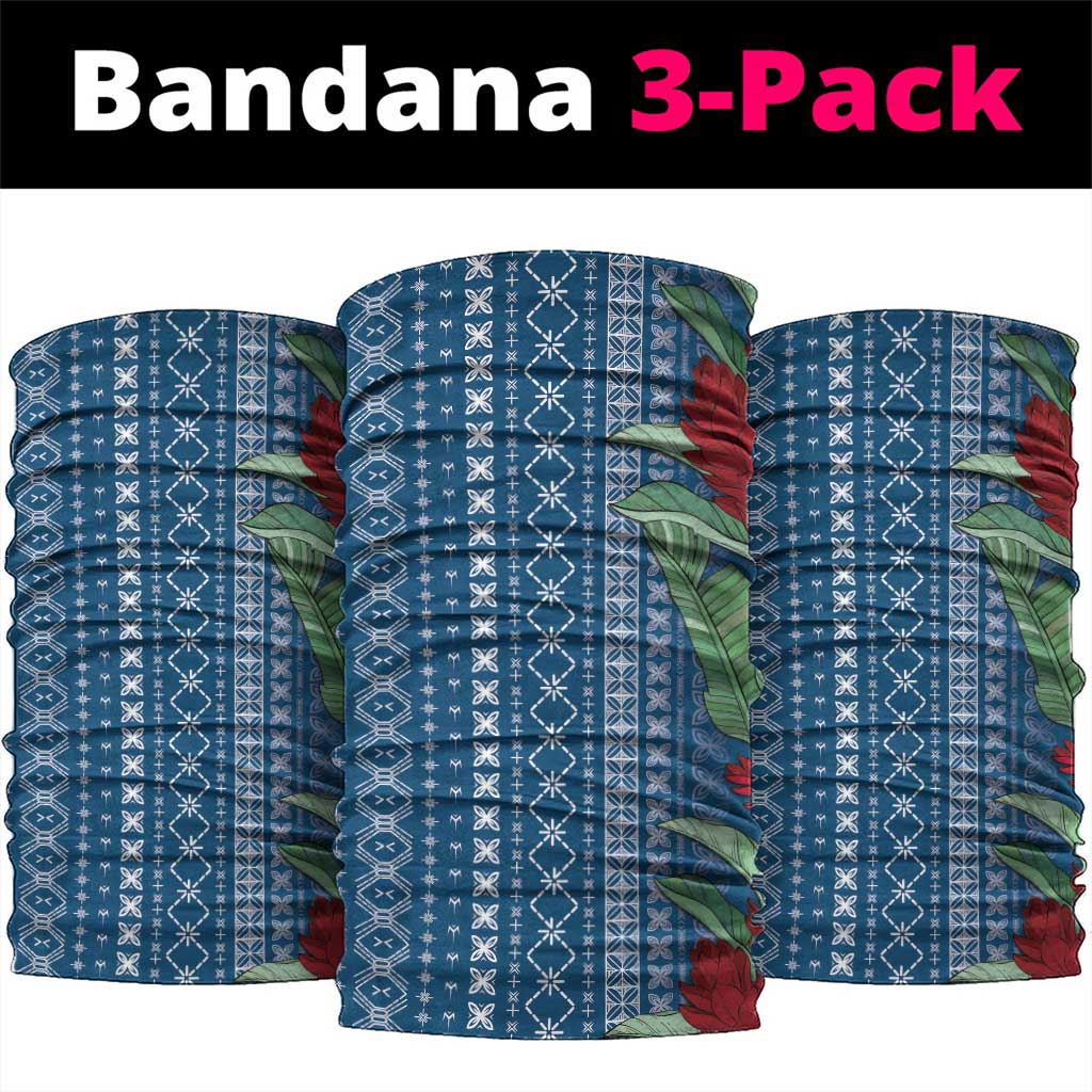 Women's Day Samoa Malu Tattoo Inspired Mix Teuila Neck Gaiter Royal Blue