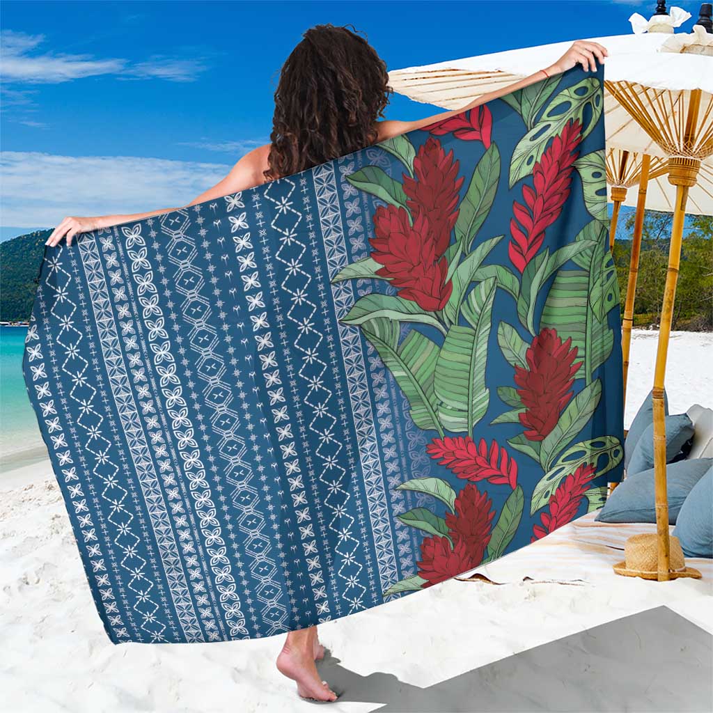 Women's Day Samoa Malu Tattoo Inspired Mix Teuila Sarong Royal Blue LT7 One Size 44 x 66 inches Royal Blue - Polynesian Pride