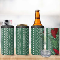 Women's Day Samoa Malu Tattoo Inspired Mix Teuila 4 in 1 Can Cooler Tumbler Sage Green