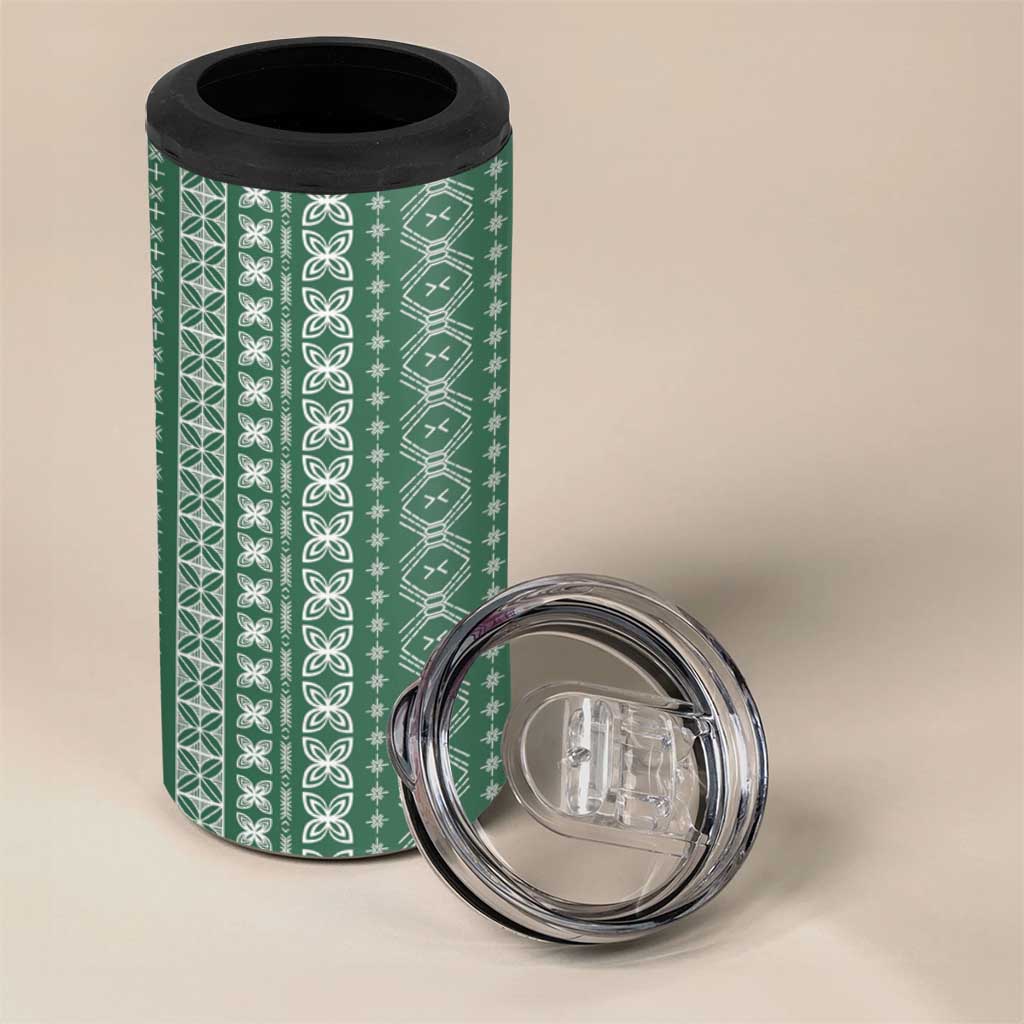 Women's Day Samoa Malu Tattoo Inspired Mix Teuila 4 in 1 Can Cooler Tumbler Sage Green
