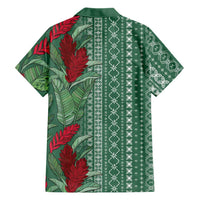 Women's Day Samoa Malu Tattoo Inspired Mix Teuila Family Matching Long Sleeve Bodycon Dress and Hawaiian Shirt Sage Green LT7 - Polynesian Pride