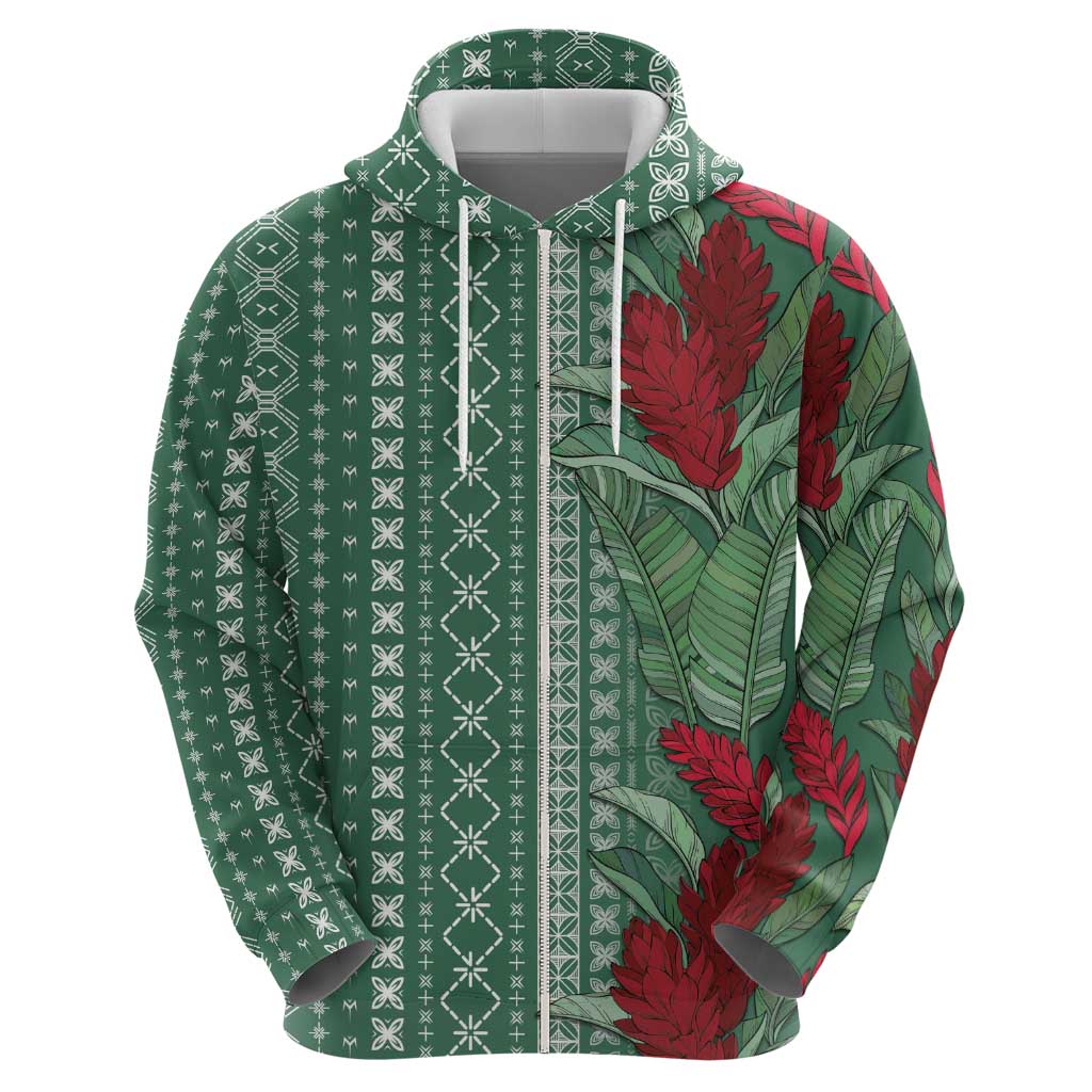 Women's Day Samoa Malu Tattoo Inspired Mix Teuila Hoodie Sage Green LT7 - Polynesian Pride