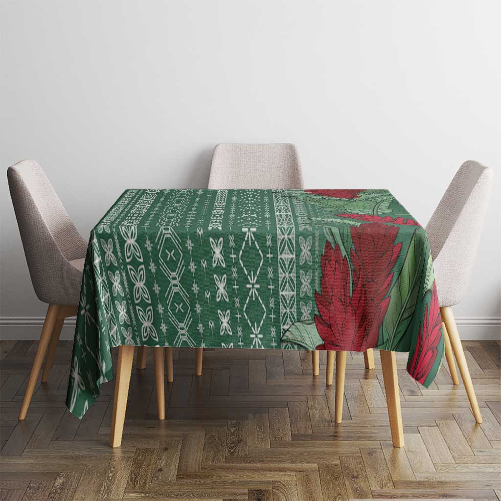 Women's Day Samoa Malu Tattoo Inspired Mix Teuila Tablecloth Sage Green LT7 - Polynesian Pride