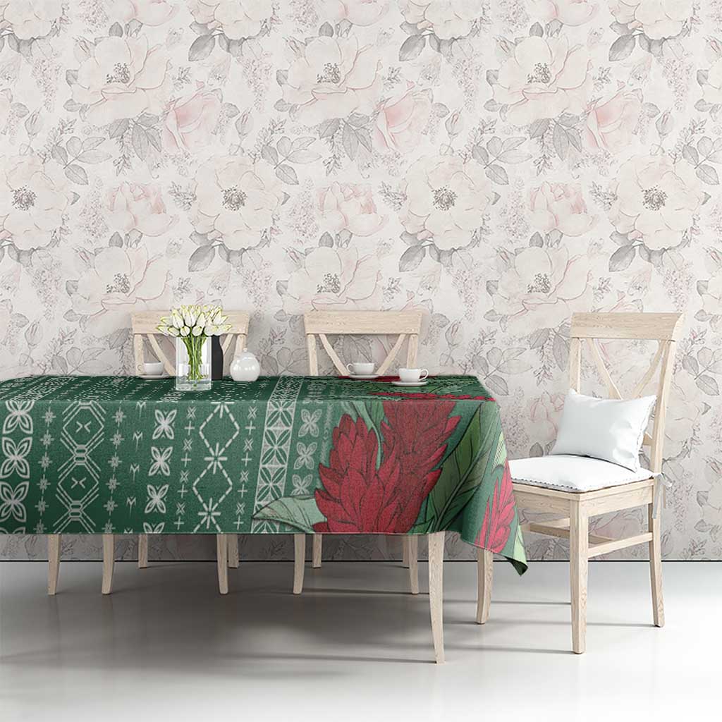 Women's Day Samoa Malu Tattoo Inspired Mix Teuila Tablecloth Sage Green LT7 - Polynesian Pride