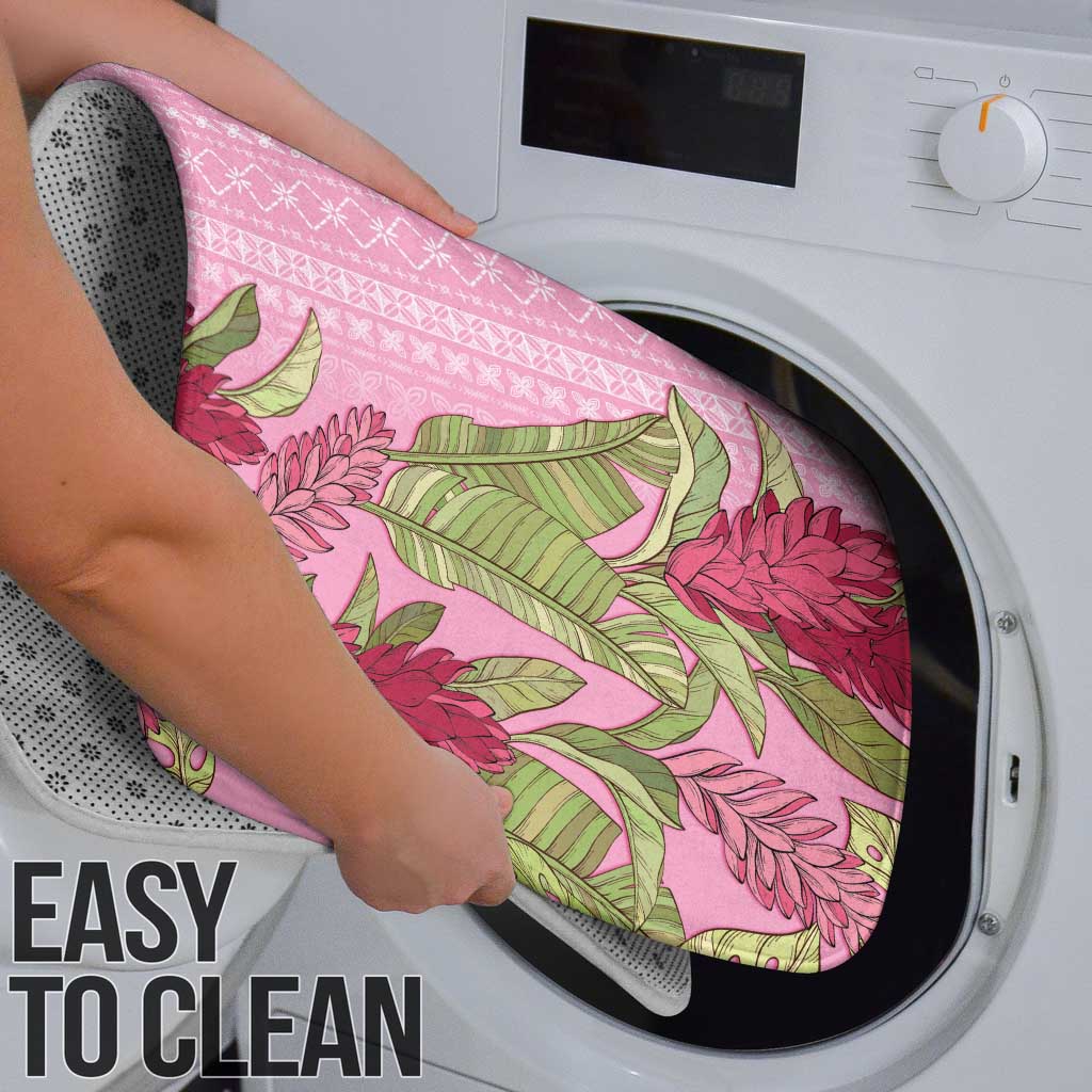 Women's Day Samoa Malu Tattoo Inspired Mix Teuila Bathroom Set Rose Pink