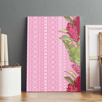 Women's Day Samoa Malu Tattoo Inspired Mix Teuila Canvas Wall Art Rose Pink