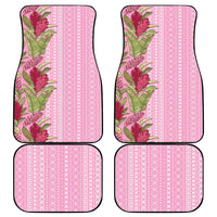 Women's Day Samoa Malu Tattoo Inspired Mix Teuila Car Mats Rose Pink