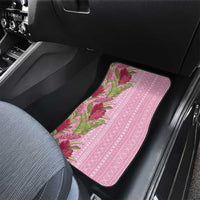 Women's Day Samoa Malu Tattoo Inspired Mix Teuila Car Mats Rose Pink
